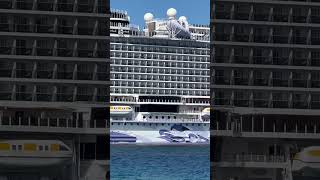 Norwegian Viva and Mariner Of The Seas side by side in port of Cozumel!.. #cruiseship #yt #ytshorts