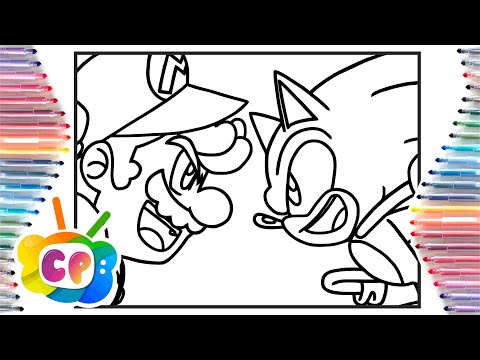 Super Mario Bros VS Sonic the Hedgehog/ Sonic coloring pages /Elektronomia - Collide [NCS Release]