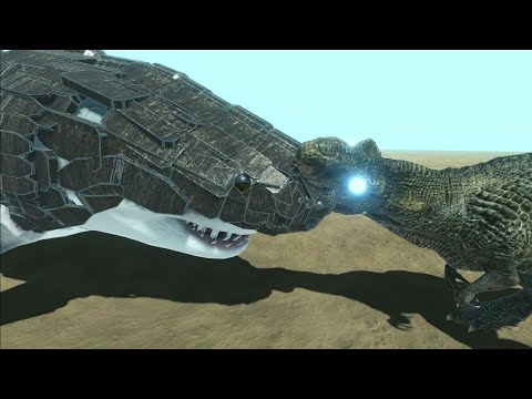 SHARKOSAURUS VS ALL UNITS EPIC BATTLES - ANIMAL REVOLT BATTLE SIMULATORS