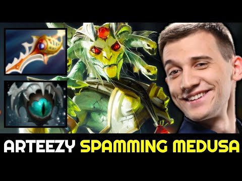 ARTEEZY is spamming Medusa with Divine Rapier Build 7.28 Dota 2