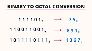 Binary to Octal Conversion | PingPoint