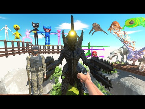 Rescues Soldiers Captured by Dinosaurs and Fights Gigan Godzilla - Animal Revolt Battle Simulator