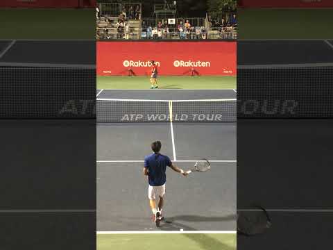 Yusuke Takahashi Warm Up (QF) | Rakuten Open 2017