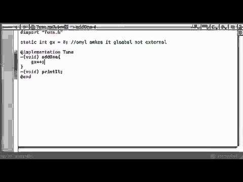 Objective C Programming Tutorial - 45 - Static Variables