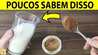 Misture CANELA e LEITE E Tome Antes de Deitar. Depois Que Aprendi Isso Faço Toda Noite