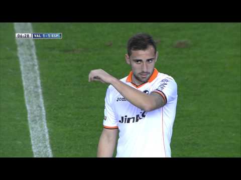 Gol de Alcácer (1-1) en el Valencia CF - RCD Espanyol - HD