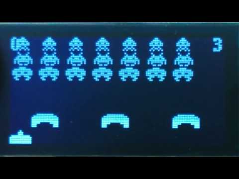 SideTracked - Space Invaders U8g2 preview