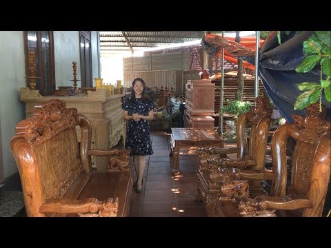 Những bộ bàn ghế gỗ hương đá, hương vân đẹp xuất sắc, hiếm có - Cùng Vân Nguyễn gặp gỡ thợ mộc giỏi