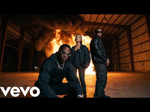 Tyga, Ariana Grande, Travis Scott - Moonlight Love (ft. Cardi B, Drake) | (Official Lyrics Video)