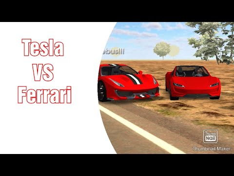 Tesla roadster VS Ferrari 488 pista WHO WILL WIN?