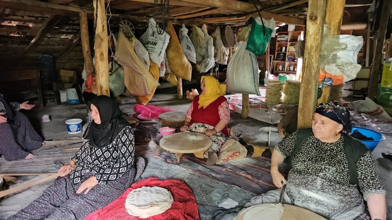 ‼️KOMŞULARLA AYŞENİN FINDIK YUFKASINI AÇTIK‼️☺️