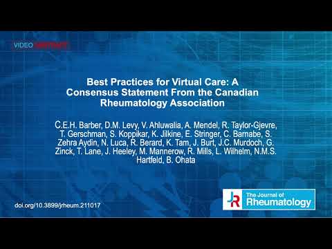 Best Practices for Virtual Care: A Consensus Statement From the Canadian Rheumatology Association