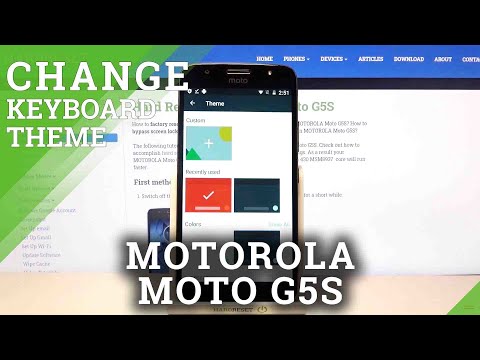 How to Customize Keyboard Theme in Motorola Moto G5S- Change Keyboard Background