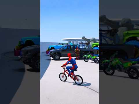 Spider-Man le regaló una moto nueva y modificada a Iron Man #shorts