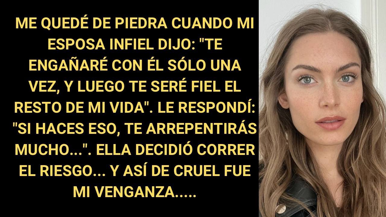 Me Quedé De Piedra Cuando Mi Esposa Infiel Dijo: "Te Engañaré Con Él Sólo Una Vez, Y Luego Te Seré