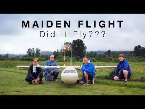 Scratch Built RC Cargo Plane Maiden Flight