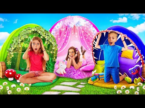 PISCINĂ în CORT 🏊 PRANKURI ⏰ 24 de ORE într-o CULOARE în COLIBA din PLAPUME🎪