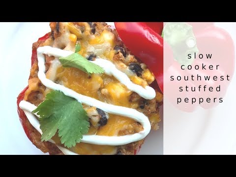 Slow Cooker Southwest Stuffed Peppers
