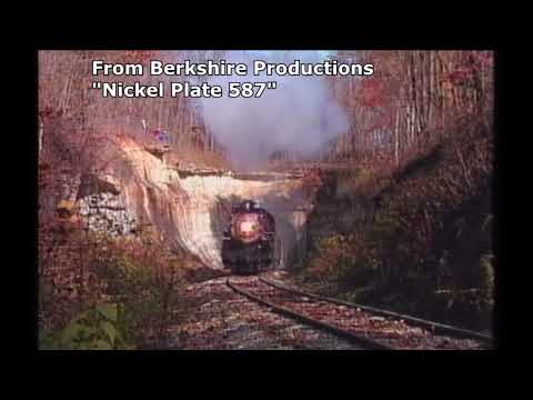 Nickel Plate Road 587 steam train (clip)
