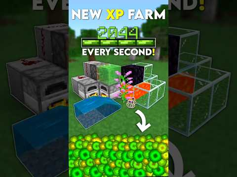 Minecraft NEW Easiest XP Farm 1.21 Tutorial! #shorts #minecraft