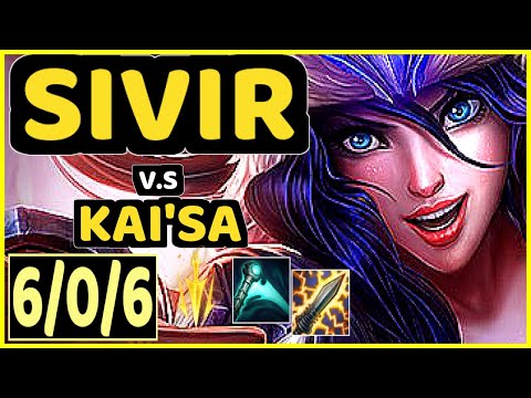FORG1VEN (SIVIR) vs KAI'SA - 6/0/6 KDA BOTTOM ADC GAMEPLAY - EUW Ranked GRANDMASTER