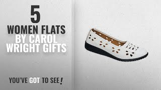 Top 5 Carol Wright Gifts Women Flats [2018]: Butterfly Flats, White, Size 11 (Wide)