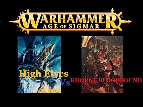 My first age of Sigmar Battle Report, Chaos Vs High Elves 2000pts