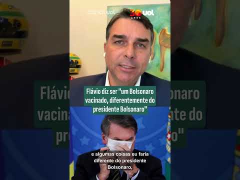 Flávio diz ser ‘um Bolsonaro vacinado, diferentemente do presidente Bolsonaro’