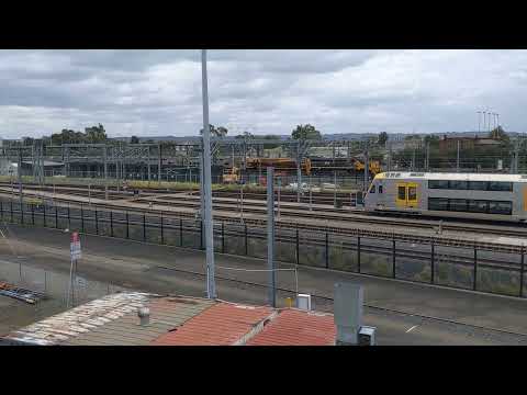 X54 42101 hauling 12 V set cars Mount Victoria to Flemington WL12 through Auburn 17/12/2022