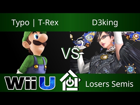 Typo House Macon 5/23/17 - Typo | T-Rex (Luigi) vs D3king (Bayonetta) - Smash 4 Losers Semis