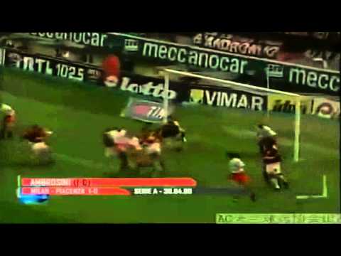 Serie A 1999-2000, day 32 Milan - Piacenza 1-0 (Ambrosini)