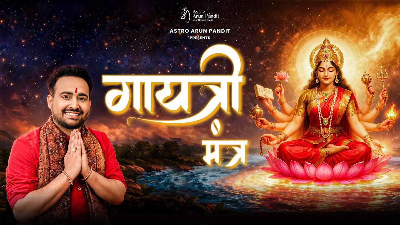 Gayatri Mantra 10 Times | ॐ भू भुवः स्वः | Om Bhur Bhuvah Swaha | Powerful Mantra Astro Arun Pandit