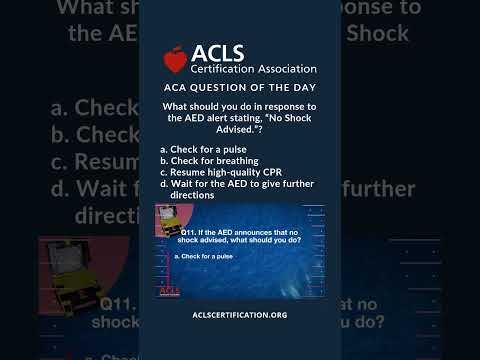 ACA Question of the Day | ACLS Megacode 2 Challenge #11 #shorts #megacode #acls #aclscertification