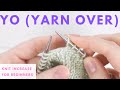 yarn over yo increase for beginners