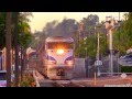 HD HIGH SPEED!!! Amtrak Trains in Encinitas, CA.
