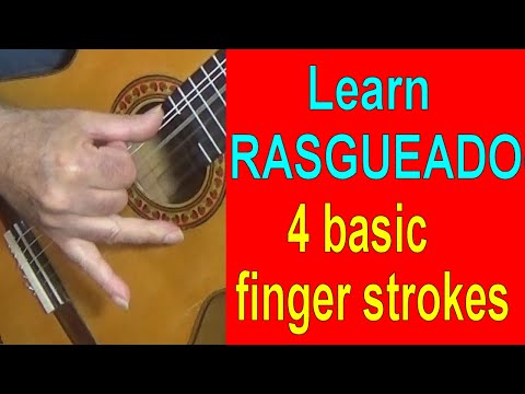 All Rasgueados  are made up of 4 basic finger strokes