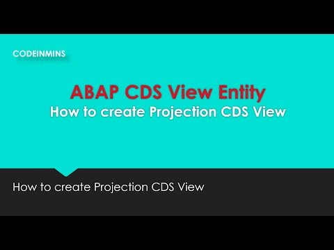 ABAP CDS Projection View what is Projection View