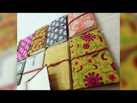Foil Printed Handmade Paper Notebooks