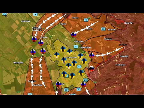 LA ESCALOFRIANTE MANIOBRA RUSA QUE ESTÁ RODEANDO LA CIUDAD DE KONSTANTYNOVKA! LA TÁCTICA BROWNIANA!