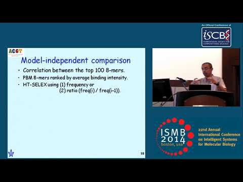 Using HT-SELEX to infer TF binding models: comparison to PBM and an... - Yaron Orenstein - ISMB 2014