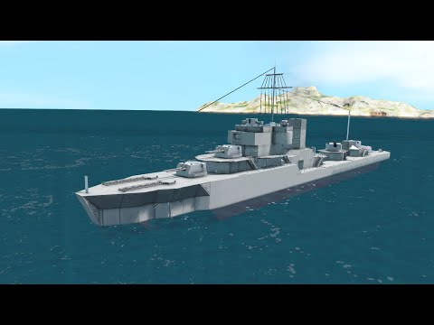 Space Engineers | Testing out my Błyskawica build's AA