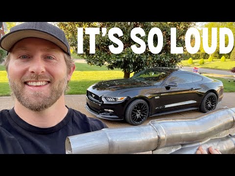 2015 Mustang GT Ford Performance Sport Exhaust (X Pipe Installation Before & After Start Up Revs)