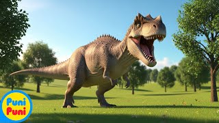 El GIGANOTOSAURIO, más grande que el T-Rex 🦖 Canción de DINOSAURIOS🦕 Música infantil 🦕Puni Puni