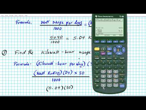How to calculate the cost to operate an appliance...