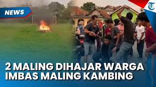 MALING KAMBING, 2 Pemuda Dikeroyok Warga Tangerang, Motor Pelaku Dibakar