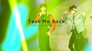 190126-27 FAN-CON THE CASTLE  더보이즈 주연 Text Me Back