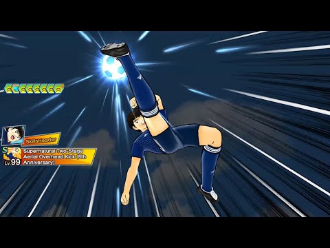6th Anniversary Shots - Tsubasa Ozora, Kojiro Hyuga - Captain Tsubasa: Dream Team Skills