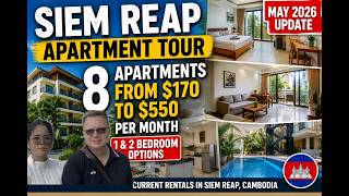 What $170–$550 Gets You in Siem Reap, Cambodia | May 2026 Apartment Tour