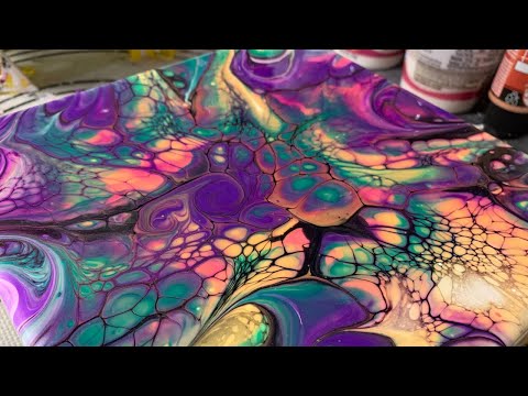 #73 Get Your Mardi Gras Madness On! | Acrylic Pour Painting | Fluid Abstract Art