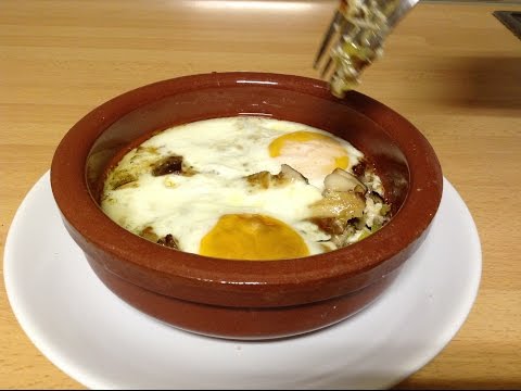 Cazuelita de Llanegas con huevo al horno|recetas originales